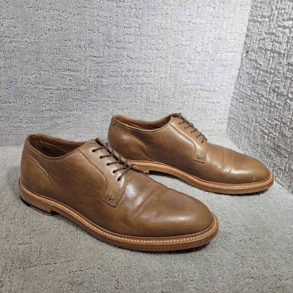 Grant Stone Plain Toe Men's Size US 10.5 E Dune Chromexcel Leather Oxford Shoe - Picture 7 of 12